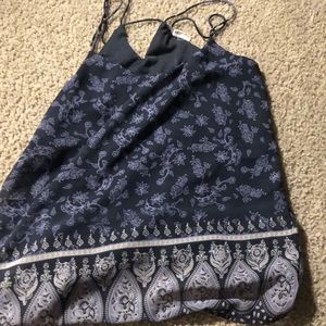 Blueish tank top blouse